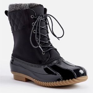 Duck Boot with Sweater Cuff - NEW